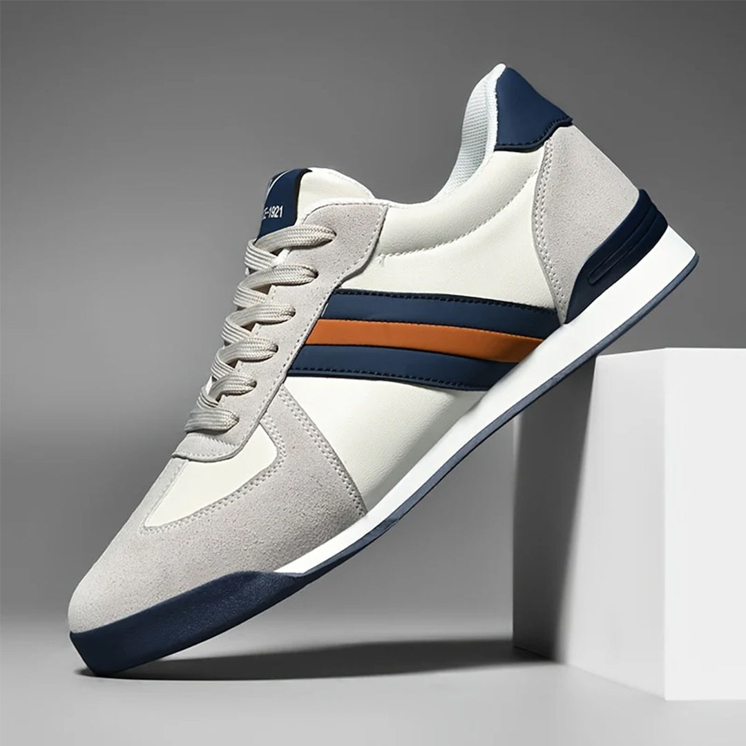 Męskie sneakersy o niskim profilu z paskami i wyściełanym wnętrzem