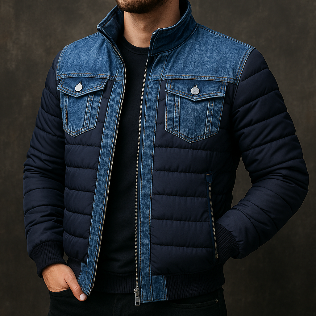 Męska kurtka z regulowanym kapturem i wieloma kieszeniami