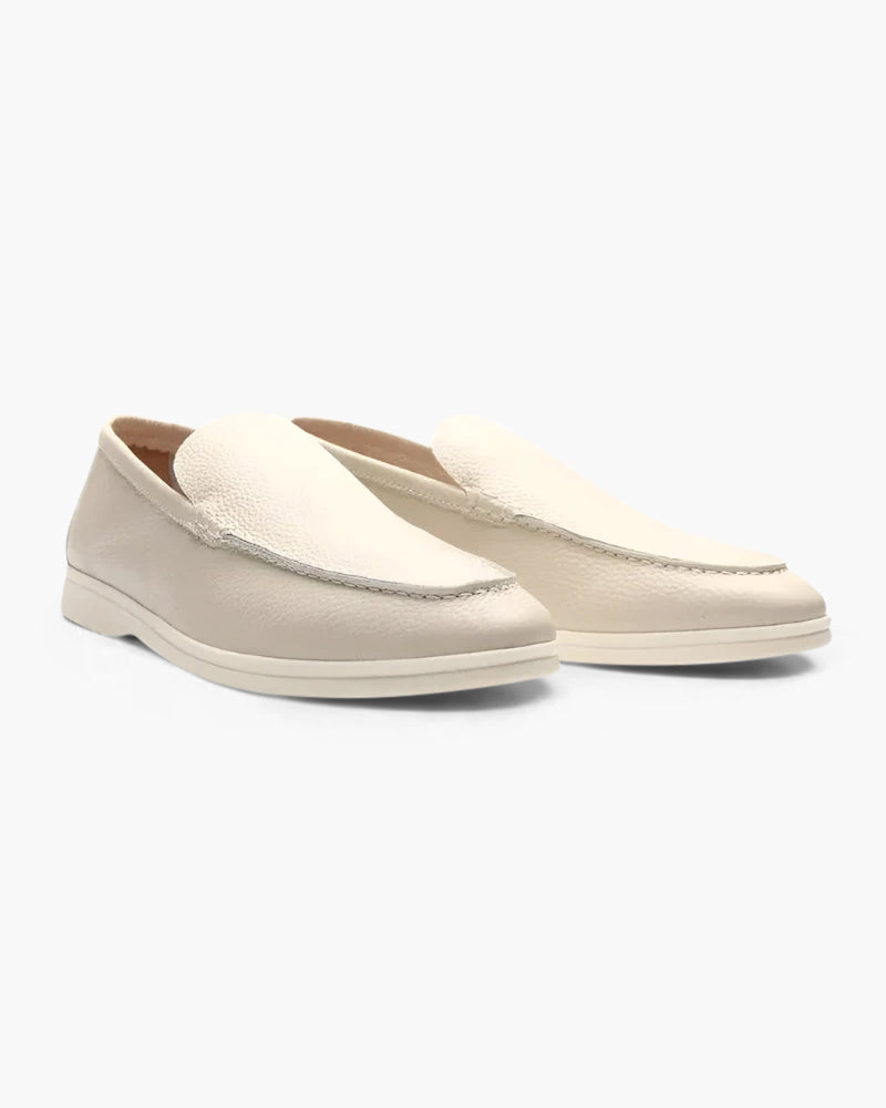 Męskie mokasyny typu slip-on z przeszywanym wierzchem
