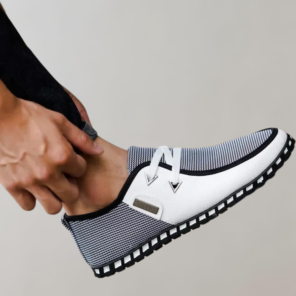 Męskie Buty Codzienne z Minimalistycznym Designem i Solidną Podeszwą