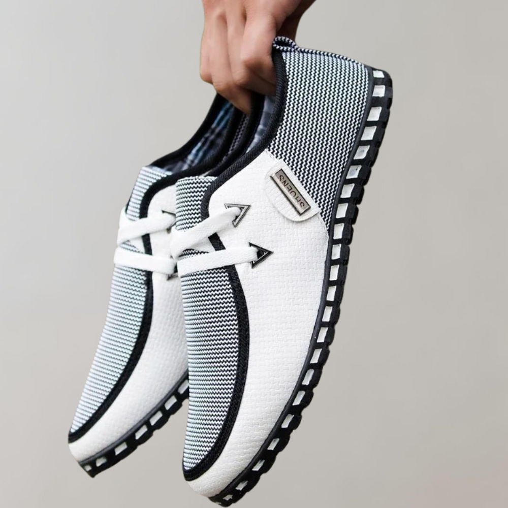Męskie Buty Codzienne z Minimalistycznym Designem i Solidną Podeszwą
