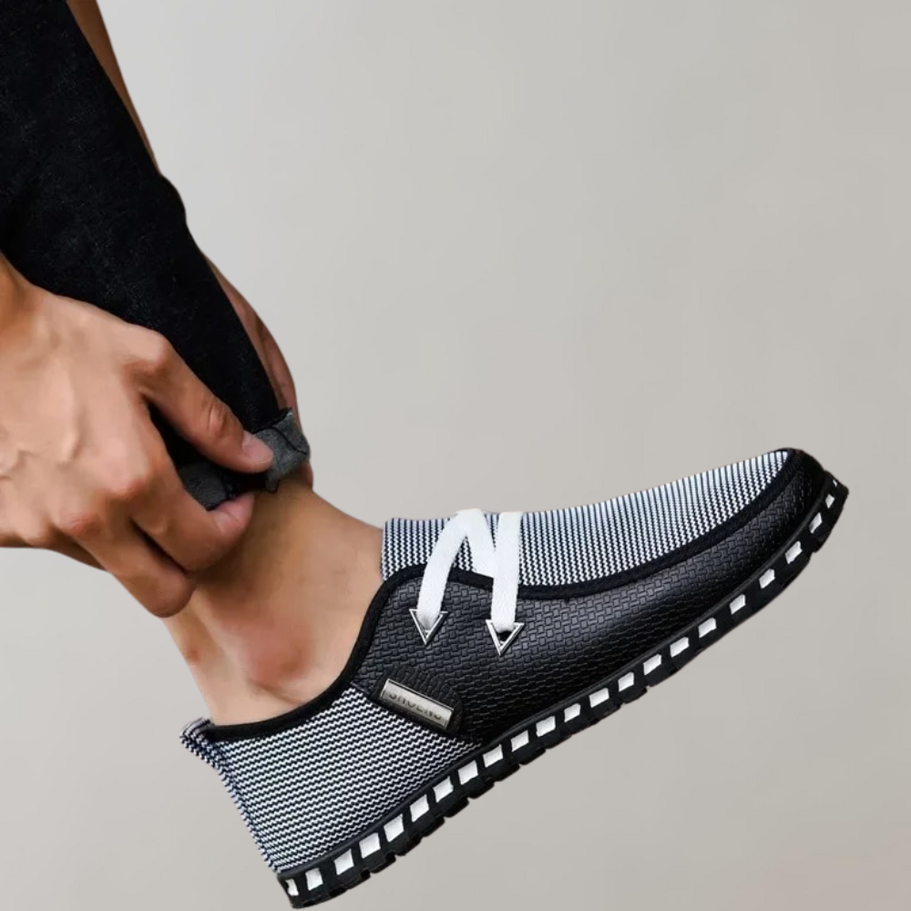 Męskie Buty Codzienne z Minimalistycznym Designem i Solidną Podeszwą