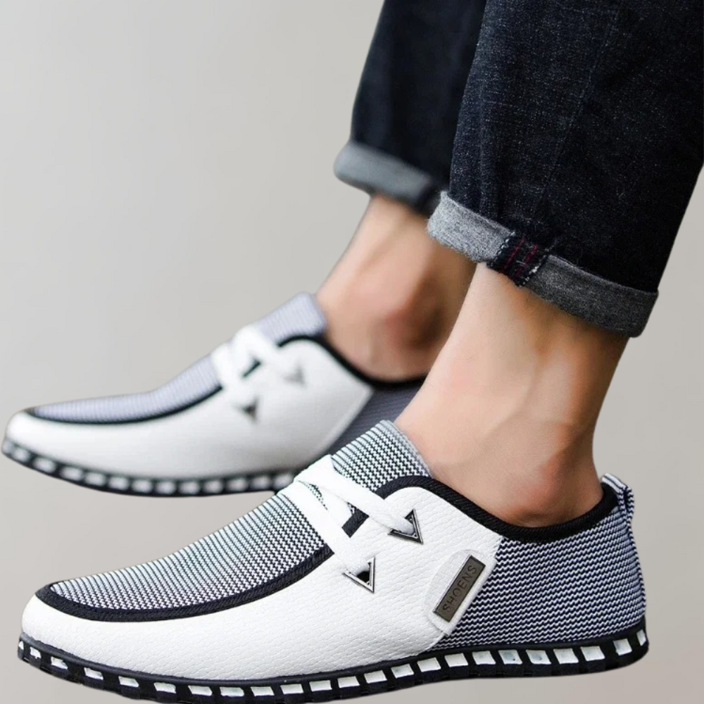 Męskie Buty Codzienne z Minimalistycznym Designem i Solidną Podeszwą