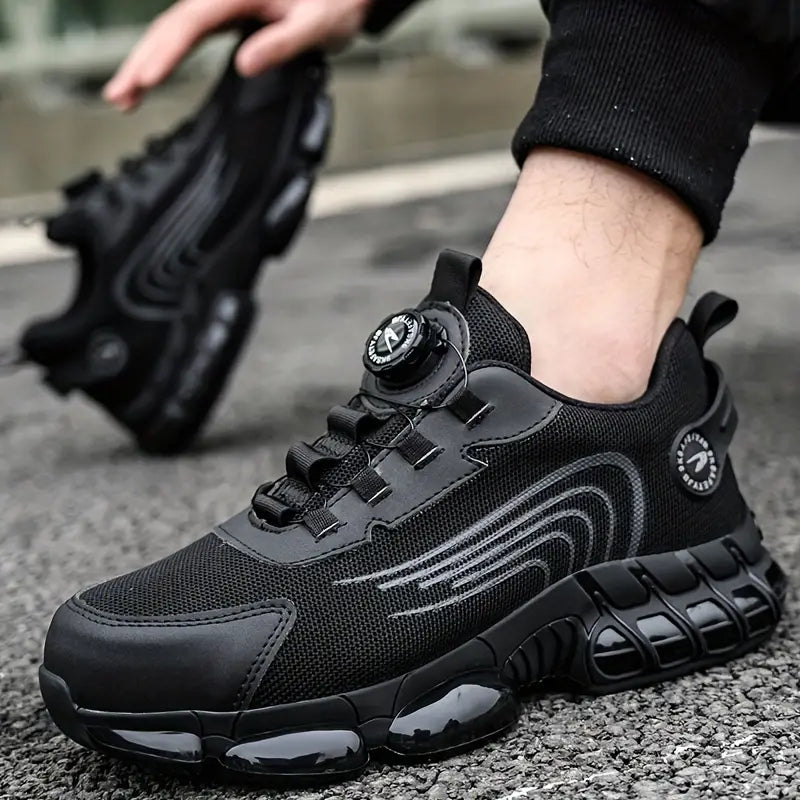 Męskie Buty Sportowe z Oddychającą Siatką i Amortyzowaną Podeszwą