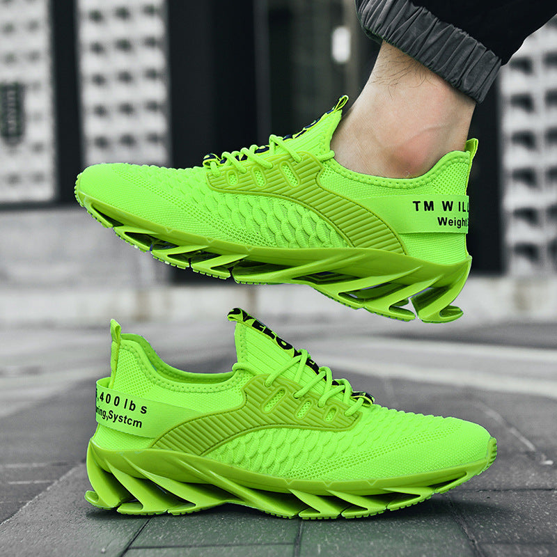 Męskie Sneakersy z Oddychającą Siateczką i Gumową Podeszwą Blade