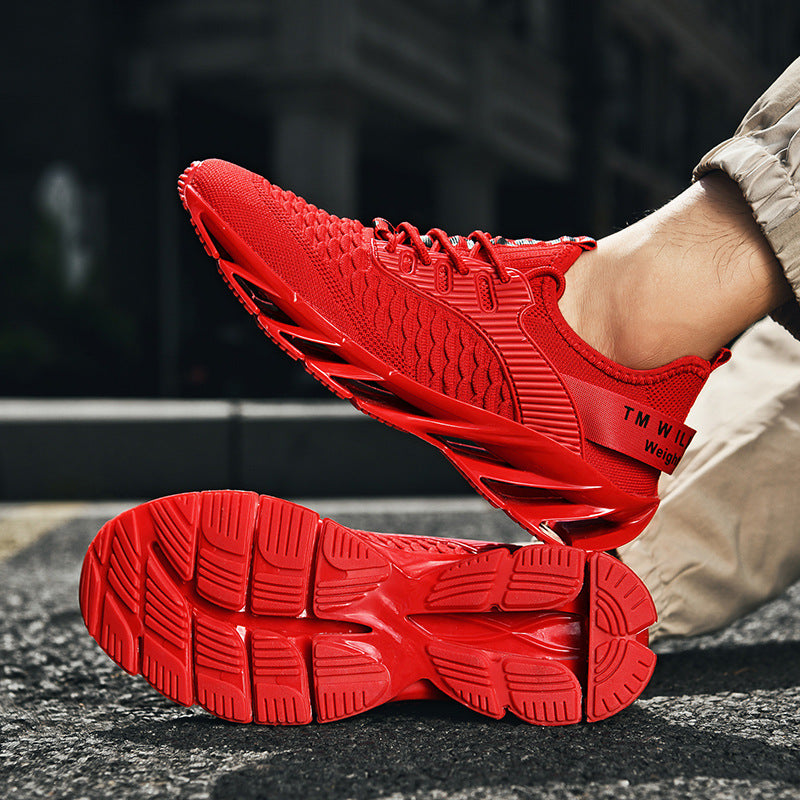 Męskie Sneakersy z Oddychającą Siateczką i Gumową Podeszwą Blade