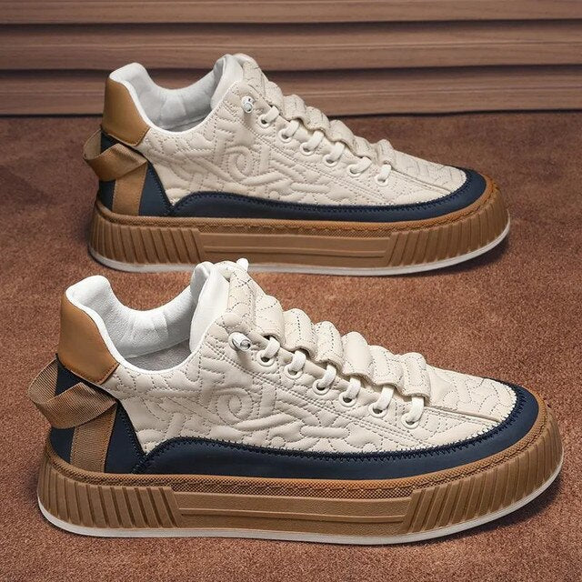 Męskie Sneakersy z Przewiewnym Designem i Niską Podeszwą