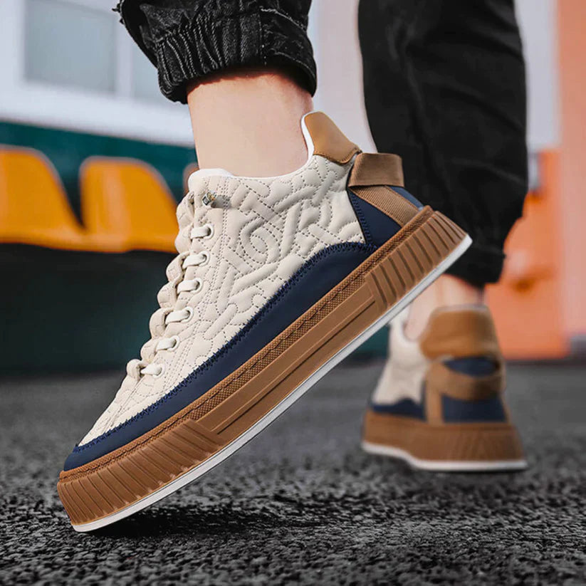 Męskie Sneakersy z Przewiewnym Designem i Niską Podeszwą