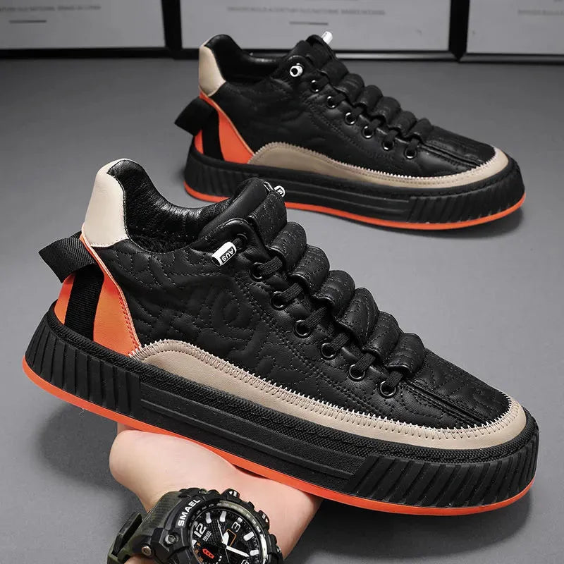 Męskie Sneakersy z Przewiewnym Designem i Niską Podeszwą