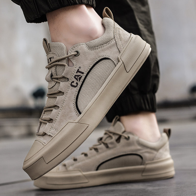 Męskie sneakersy z oddychającymi wstawkami i wytrzymałą podeszwą