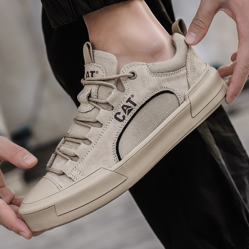 Męskie sneakersy z oddychającymi wstawkami i wytrzymałą podeszwą