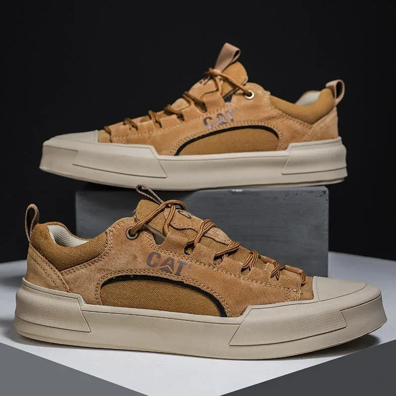 Męskie sneakersy z oddychającymi wstawkami i wytrzymałą podeszwą