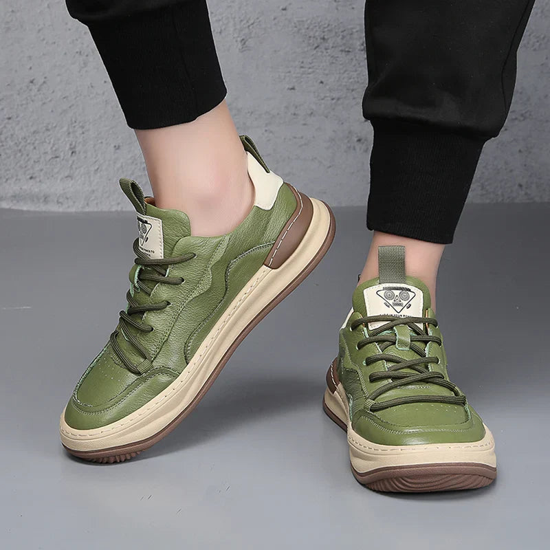 Męskie sneakersy z amortyzowaną wkładką, wyściełanym kołnierzem i gumową podeszwą