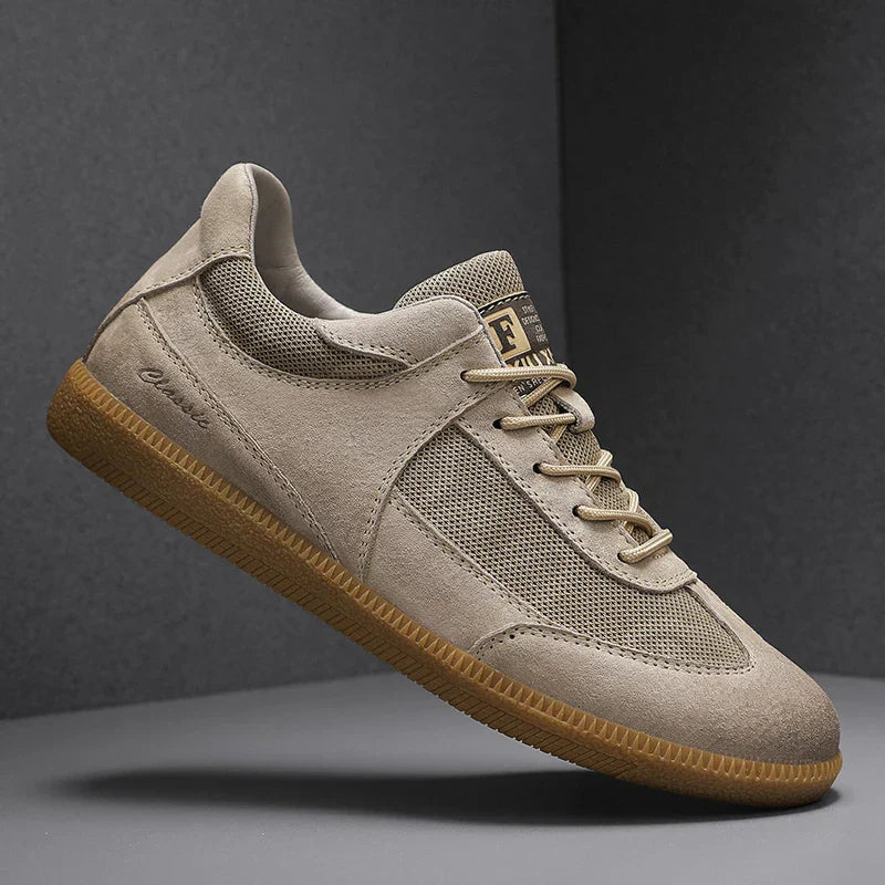 Męskie sneakersy z antypoślizgową podeszwą i ozdobnym przeszyciem