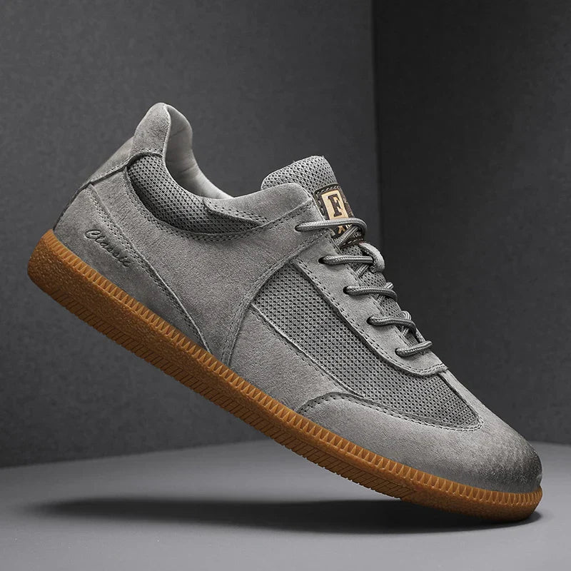 Męskie sneakersy z antypoślizgową podeszwą i ozdobnym przeszyciem