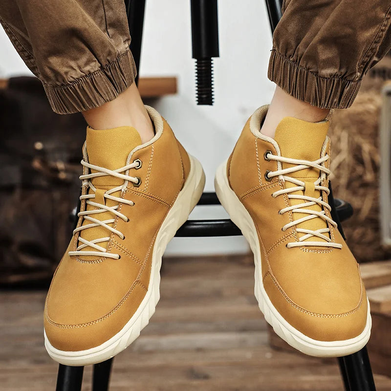Męskie sneakersy typu high-top z wyściełaną wkładką i antypoślizgową podeszwą