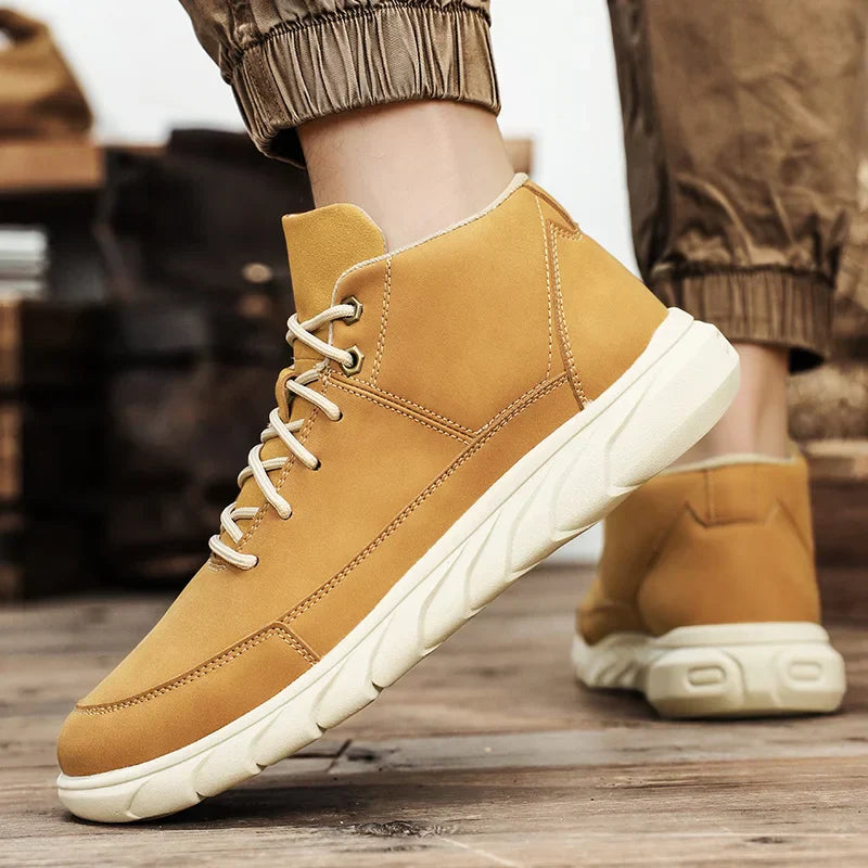 Męskie sneakersy typu high-top z wyściełaną wkładką i antypoślizgową podeszwą