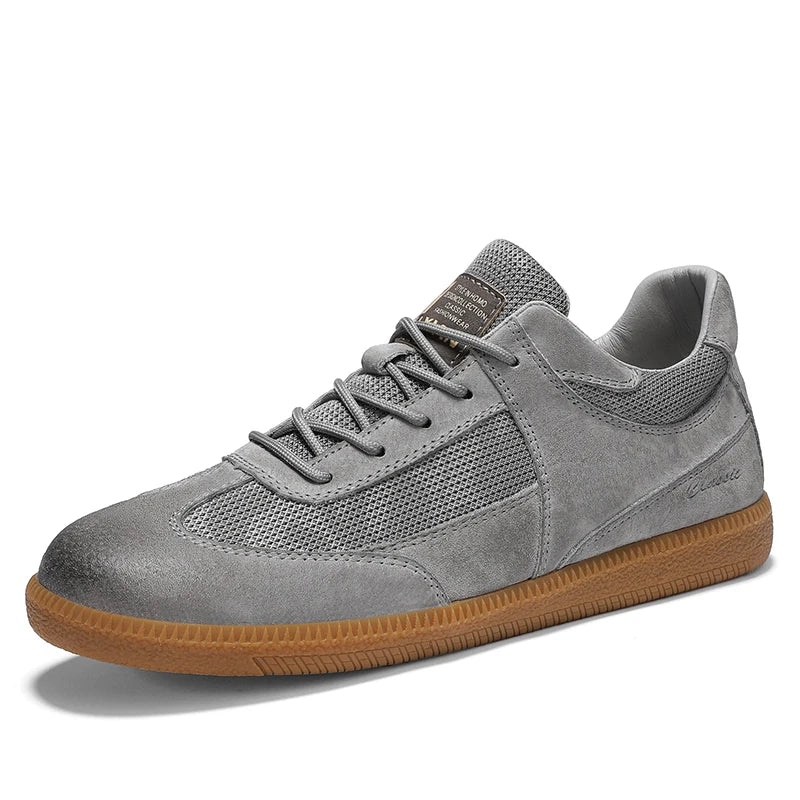 Męskie sneakersy z antypoślizgową podeszwą i ozdobnym przeszyciem