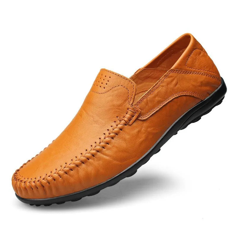 Męskie loafersy z konstrukcją typu slip-on i wkładką amortyzującą