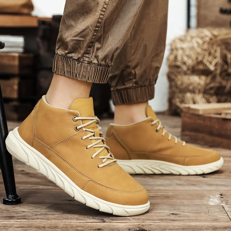 Męskie sneakersy typu high-top z wyściełaną wkładką i antypoślizgową podeszwą