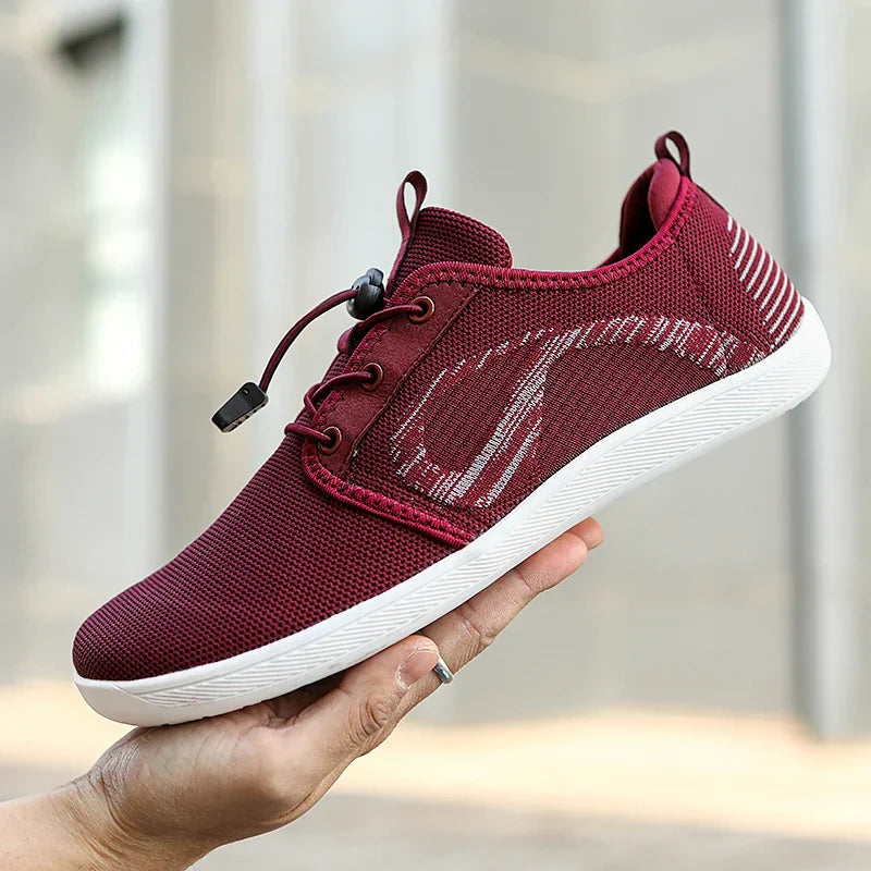 Męskie Sneakersy z Oddychającą Konstrukcją, Naturalną Podeszwą i Wspierającą Wkładką