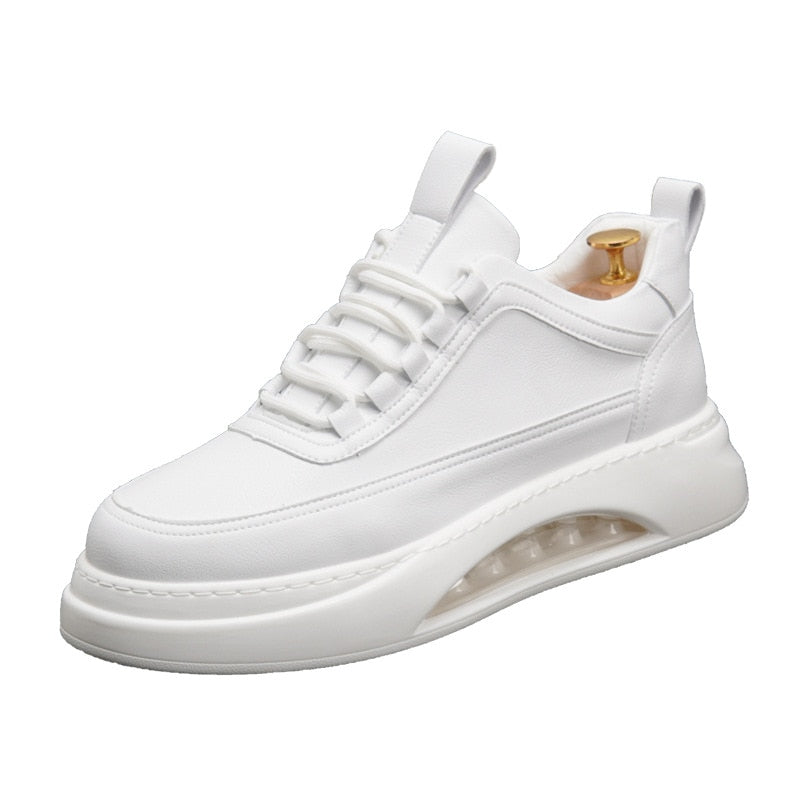 Męskie sneakersy z grubą podeszwą i sznurowaniem