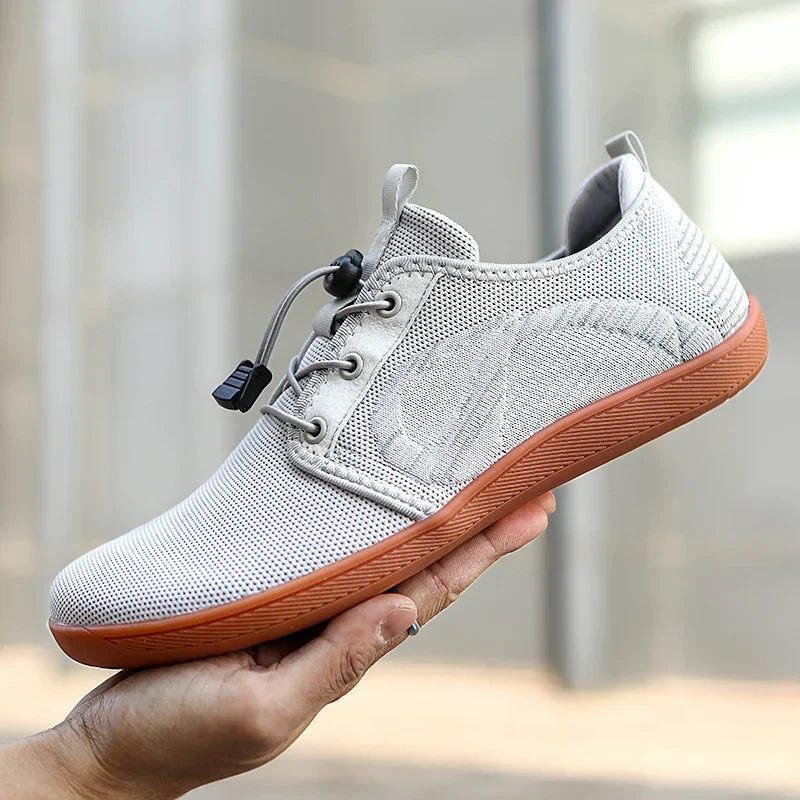Męskie Sneakersy z Oddychającą Konstrukcją, Naturalną Podeszwą i Wspierającą Wkładką