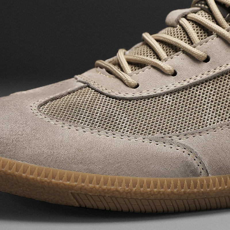 Męskie sneakersy z antypoślizgową podeszwą i ozdobnym przeszyciem