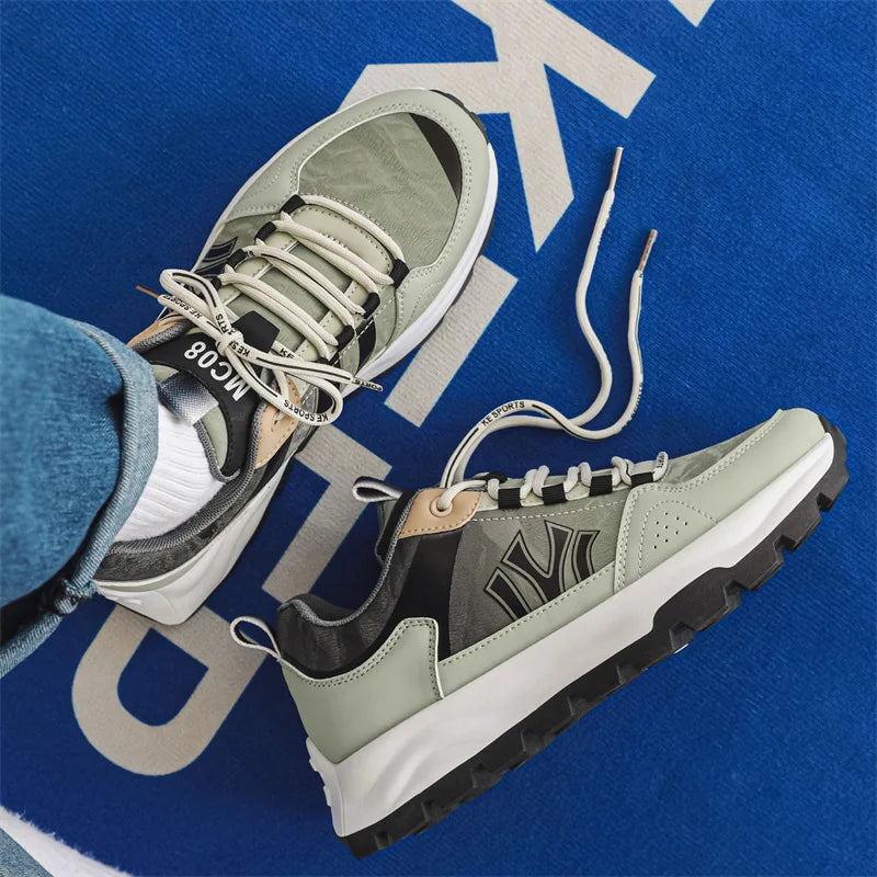 Męskie sneakersy z amortyzowaną wkładką i trwałą podeszwą zewnętrzną