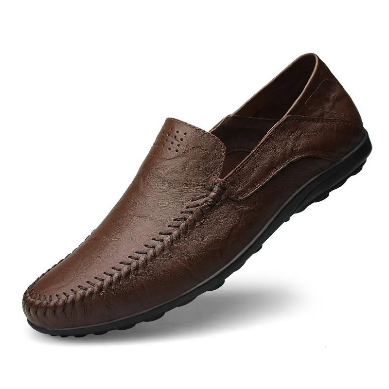 Męskie loafersy z konstrukcją typu slip-on i wkładką amortyzującą