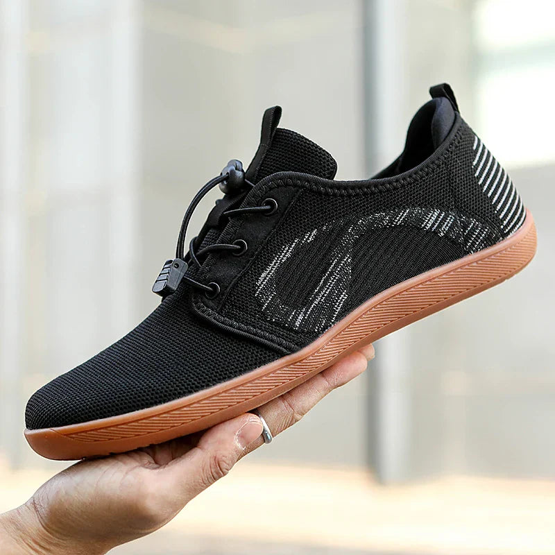 Męskie Sneakersy z Oddychającą Konstrukcją, Naturalną Podeszwą i Wspierającą Wkładką