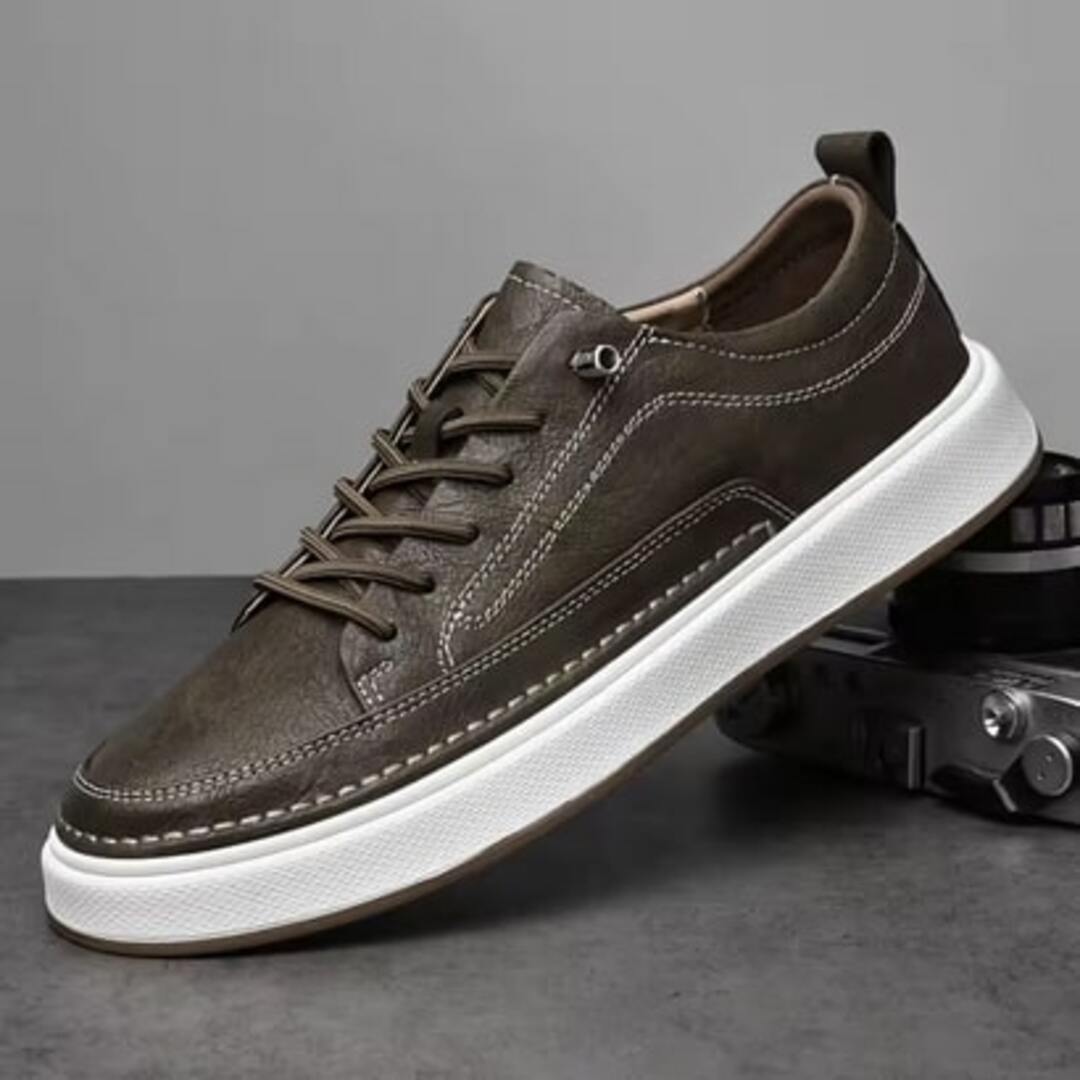 Męskie Sneakersy Zamszowe ze Sznurowaniem, Wyściełaną Wkładką i Lekką Podeszwą
