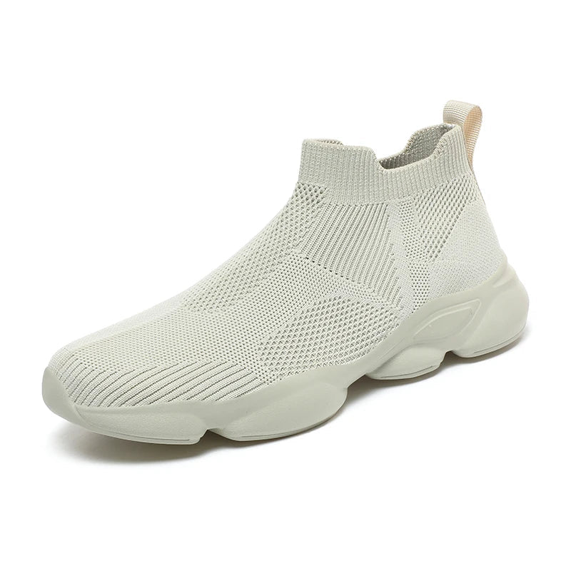 Męskie Sneakersy w Stylu Skarpety z Dzianinową Cholewką i Antypoślizgową Podeszwą