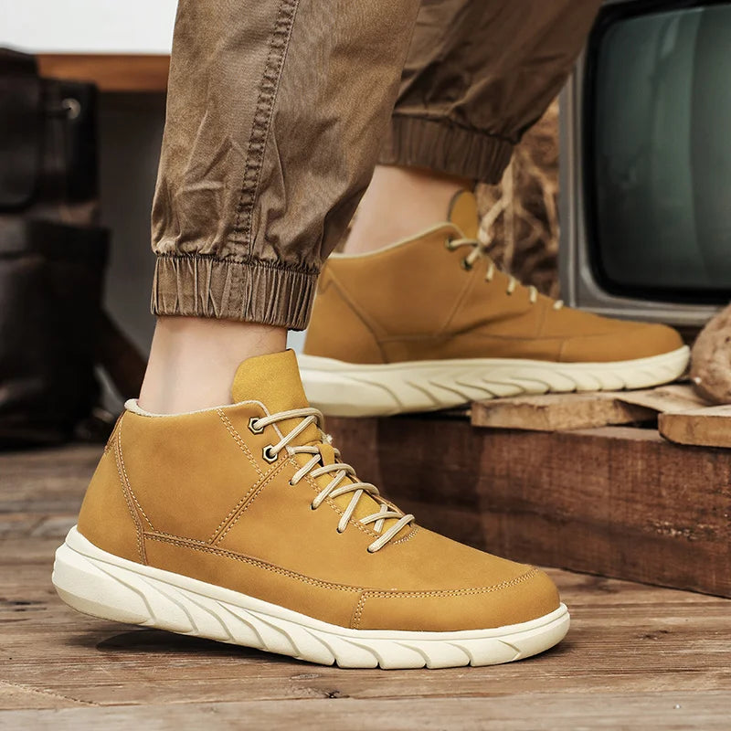 Męskie sneakersy typu high-top z wyściełaną wkładką i antypoślizgową podeszwą