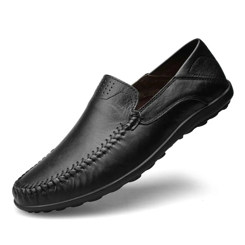 Męskie loafersy z konstrukcją typu slip-on i wkładką amortyzującą