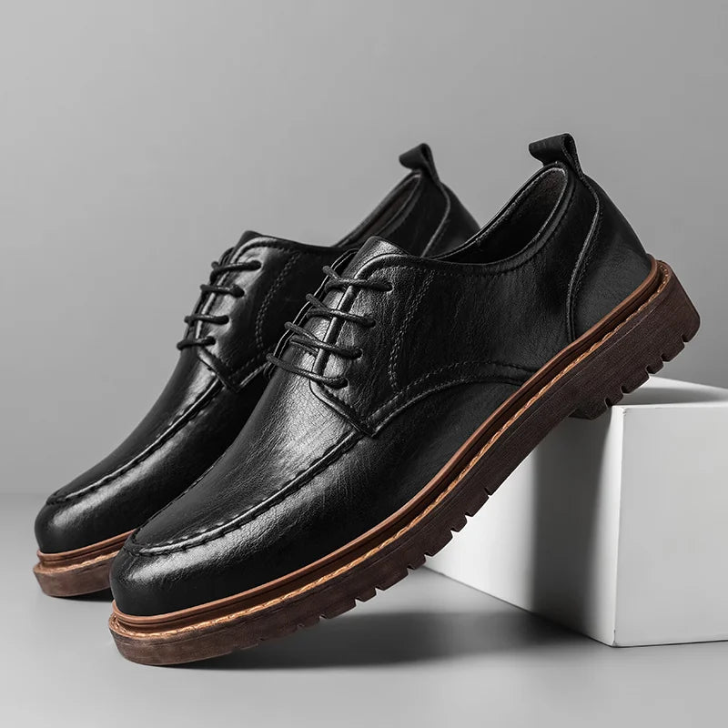 Męskie sneakersy o minimalistycznej sylwetce z teksturowanym wykończeniem