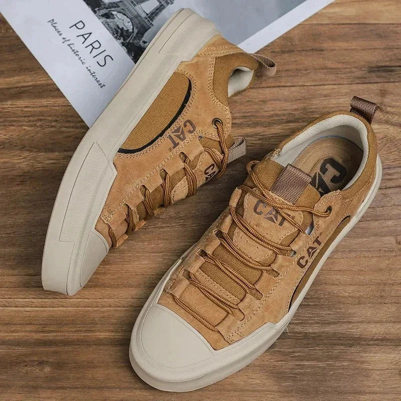 Męskie sneakersy z oddychającymi wstawkami i wytrzymałą podeszwą