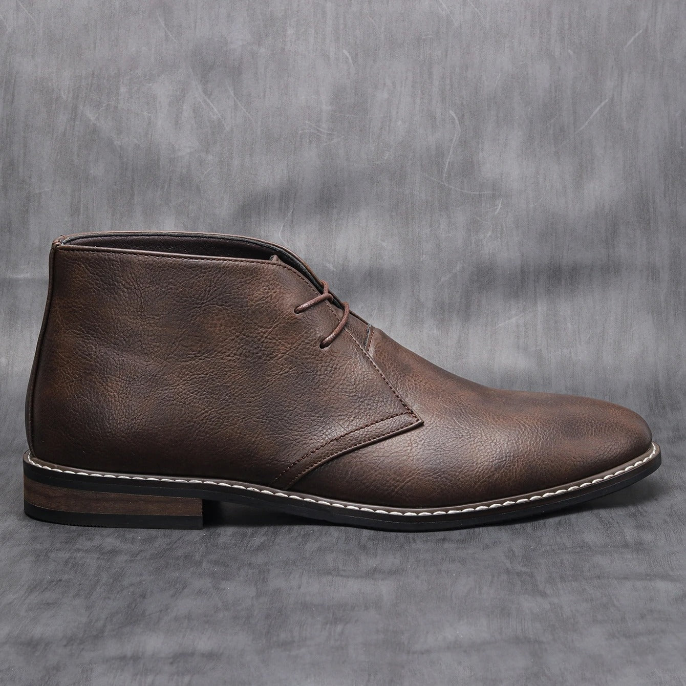 Męskie Buty Heritage z Matowym Wykończeniem i Sznurowaniem na Dwie Dziurki