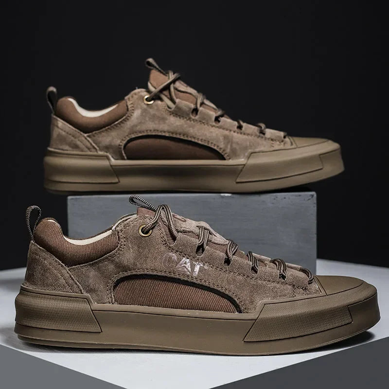 Męskie sneakersy z oddychającymi wstawkami i wytrzymałą podeszwą