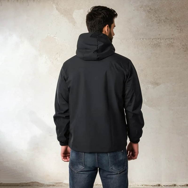 Męska kurtka outdoor z wieloma kieszeniami i luźnym krojem